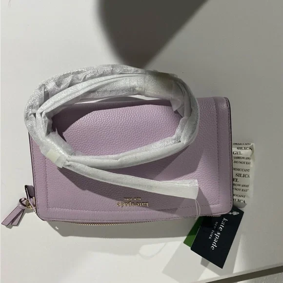Kate Spade Lavender Clutch NWT - Picture 5 of 6